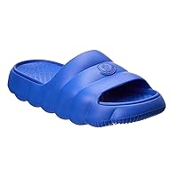 Moncler Men's Lilo Blue Rubber Slides 40