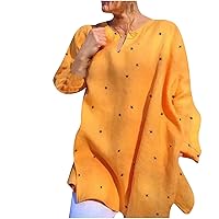 Women's 2023 Casual V Neck Long Sleeve Tops Stars Graphic Print Loose Fit Fall Fashion Pullover Shirts Tunic Blouses