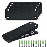 4-Pack Gun Magnet for Vehicle,- Rubber Coated Car Gun Mount with Screws, Anchors & Double-Side Tape – 50LB Strong Magnet-Car Gun Holster for Securing Pistols, Tools on Various Surface