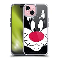 Head Case Designs Officially Licensed Looney Tunes Sylvester The Cat Full Face Soft Gel Case Compatible with Apple iPhone 15 and Compatible with MagSafe Accessories