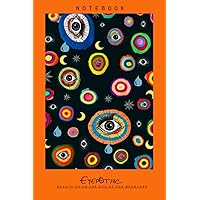 Eyepothic UK Notebook Sketchpad / All seeing Eye / Evil eye design, Workbook / Gift for work colleague women, gift for Men note pad 120 pagee BLANK: ... - All seeing Eye / Evil Eye Notebook series)