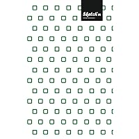 Sketch'n Lifestyle Sketchbook, (Cubes Pattern Print), 6 x 9 Inches, 102 Sheets (Green)