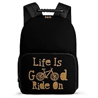 Cool Bicycle 16 Inches Travel Backpacks Funny Shoulder Bag Lightweight Daypack