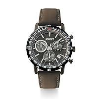 Joop! 2022861 Men's Chronograph Analogue Watch with Stainless Steel Strap, Silver, 10 Bar Waterproof, Comes in Watch Gift Box, Strap.