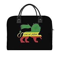 Lion Rasta Reggae Music Jamaica Flag Large Crossbody Bag Laptop Bags Shoulder Handbags Tote with Strap for Travel Office