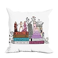 Music Love Gift Pillow Covers Book Lovers Gifts Decor, Fans Song Album Gift Pillow Covers 18x18, Throw Pillow Covers Decorative Square Cushion Cover for Couch Bed Sofa Best Friend Birthday