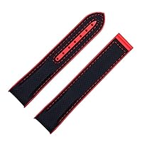 20mm 22mm Nylon Rubber Watchband For Omega Strap SEAMASTER PLANET OCEAN Deployant Clasp Watch Band Accessories Bracelet Chain
