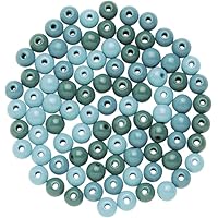 6 1654 054 Wood Pearl 47 Piece Wood, Turquoise, 110 x 8.6 x 1 mm