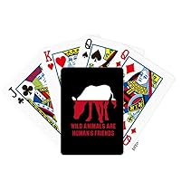 Wild Animals are Humans Friends Poker Playing Card Tabletop Board Game