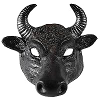 Foam Bull Face Mask Costume Accessory Brown