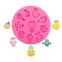 Fruit Banana Fondant Mold Ice Cream Donut-Candy Cake Shapes Silicone Molds For Chocolate Cake Decoration Cupcake-Topper Ice Cream Silicone Molds For Chocolate Diy-popsicle