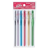 Silvalume Aluminum Crochet Hook Set-Sizes F5 To K10.5