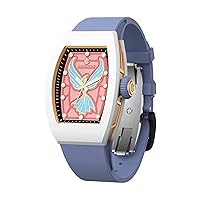Amazing Birthday Gift Surprise for Women Global Popular Original Watch Women's Wristwatch Tonneau Design Wristwatch Swiss Quartz Movement Watch Ceramic Elegant Women's Watch-ES03-2