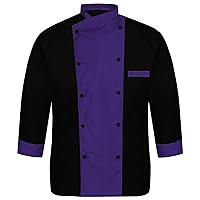 Established HA-05 Men's Black Chef Jacket/Chef Coat Multi Colours in Strap Chef Coat