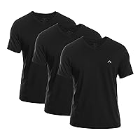 Mens V-Neck T-Shirt (Slim FIT) | 3/6 Pack, Vneck Tshirt | Cotton Rich, Ultra Soft, Breathable, Tag Free (Made in Egypt)