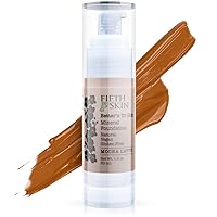 Better’n Ur Skin Liquid Foundation (MOCHA LATTE) - Natural, Organic, Vegan, Cruelty-Free - Gluten-Free Beauty with Buildable Coverage and Palm-Free Luxury - 1 oz