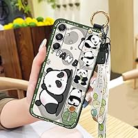 Lulumi-Phone Case for Samsung Galaxy A35 5G Global, Cartoon Shockproof Phone Cover Wristband Soft case Durable Phone Holder Anti-dust Cell Phone case Phone Pouch Mobile case Ring