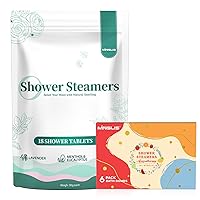 Shower Steamers Aromatherapy 18 Pack + 6 Pack Relaxation Birthday Gifts for Women and Men, Spa Gifts Self Care and Stress Relief Bath Bomb with Essential Oils Fruit Scented