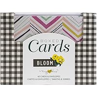American Crafts Cards/ENVS A2 40/Box, Maggie Holmes Bloom
