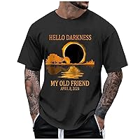 T Shirts for Men Graphic Design 2024 Summer Fashion Simple Color Matching T Shirt Short Sleeves Round Neck Gifts