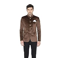 WINTAGE Men's Velvet Grandad Nehru Blazer Coat Jacket