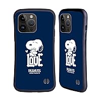 Head Case Designs Officially Licensed Peanuts Snoopy Woodstock Love Rock Tees Hybrid Case Compatible with Apple iPhone 15 Pro Max