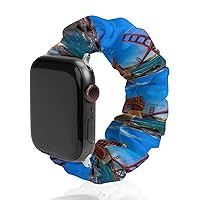 San Francisco Golden Gate Bridge Watch Bands Elastic Replacement Wristband Compatible with IWatch Bands Series 6 5 4 3 2 1