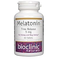 Bioclinic Naturals, Melatonin Time Release 5 mg 60 tabs