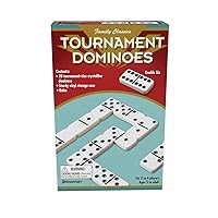 Family Classics Tournament Dominoes - Double Six Crystalline Tiles in Storage Case by Pressman , 5