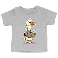 Cool Goose Baby Jersey T-Shirt - Bird Baby T-Shirt - Cartoon T-Shirt for Babies