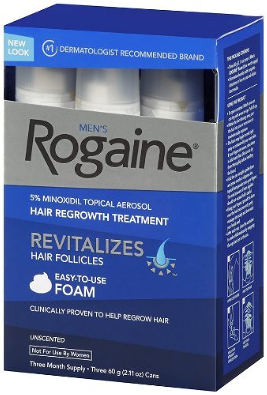 Rogaine Economy Pack for MenHair RegrowthTreatment , Easy-to-Use Foam, Jumbo Pkg 6 Month Supply (6 of the 2.11oz Cans)