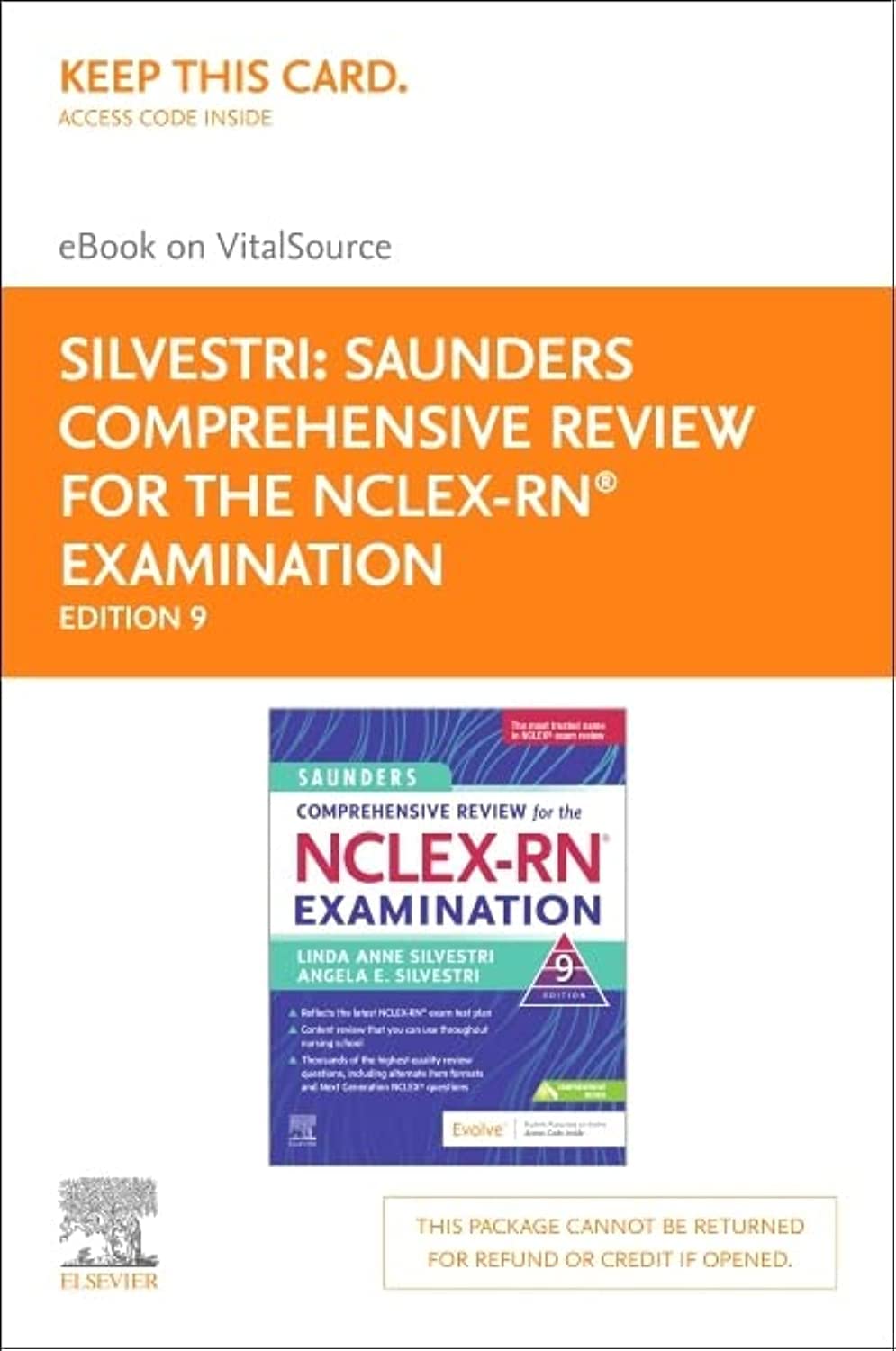 Saunders Comprehensive Review for the NCLEX-RN® Examination - Elsevier eBook on VitalSource (Retail Access Card): Saunders Comprehensive Review for ... eBook on VitalSource (Retail Access Card)