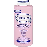 Caldesene Medicated Protecting Powder with Zinc Oxide & Cornstarch-Talc Free, 5 Ounce