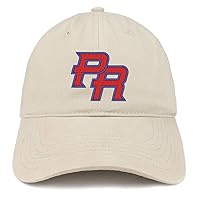 Trendy Apparel Shop Puerto Rico PR Embroidered Soft Crown 100% Brushed Cotton Cap