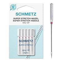 Schmetz HAX1SP 15X1SP Special Super Stretch Serger Needles - 5 Pack (Size 75/11)