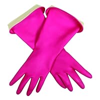 Casabella Premium Waterblock Cleaning Gloves, Small (Pack of 1), Pink