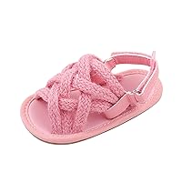 Toddler Kids Baby Girls Cute Rope Soft Bottom First Walk Shoes Shoes Heel Sandals for Girls