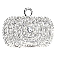 Dress Handbags Evening Bags For Womens Clutches Purse Chain Pearls Wedding