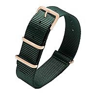 RAYESS Colorful nylon watchband with rose gold rings nato nylon straps perlon watch strap fashion bracelet for men women