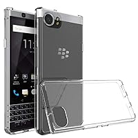 Compatible with BlackBerry Keyone Case Full Cover Ultra Thin Anti Slip Creative Simple Scratch Resistant Anti Fall Frosted Slim Soft Shell TPU Back Cover (Transparent)
