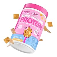 Obvi Collagen Peptides, Protein Powder, Keto, Gluten and Dairy Free, Hydrolyzed Grass-Fed Bovine Collagen Peptides, Supports Gut Health, Healthy Hair, Skin, Nails (30 Servings, Cinna Cereal)