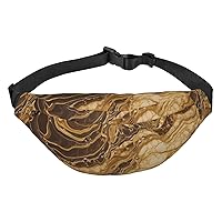 Golden Marble Fanny Pack for Men Women Crossbody Bags Fashion Waist Bag Chest Bag Adjustable Belt Bag