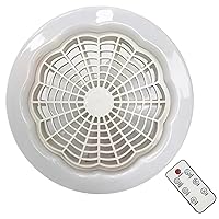 Lightbulb Fan, Ceiling Fan with Light Remote Control Ceiling Fan Light E27 Socket Fan Light 9.1in Detachable Low Noise Adjustable 30W Lightbulb Fan for Toilet Kitchen Bedroom