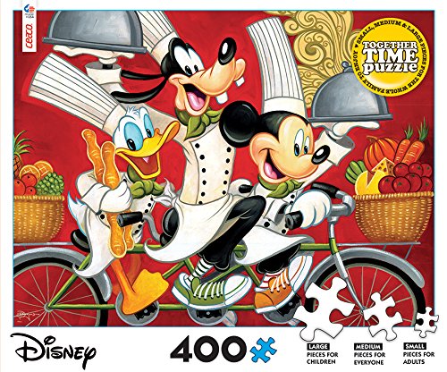 Ceaco - Disney - Together Time Collection - Donald Duck, Goofy, and Mickey Mouse - 400 Piece Jigsaw Puzzle