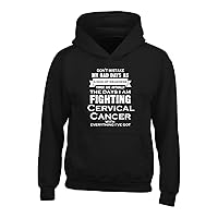 Im Fighting Cervical Cancer.its Not A Sign Of Weakness - Adult Hoodie 4xl Black