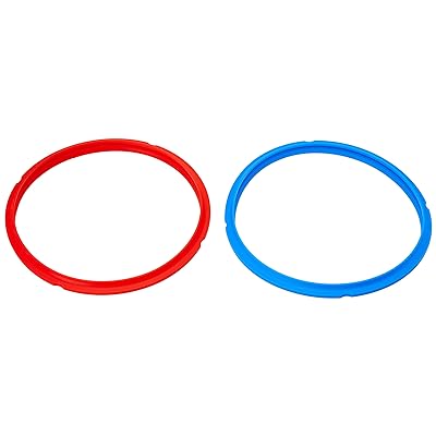 Instant Pot 2-Pack Sealing Ring, Inner Pot Seal Ring, Electric Pressure  Cooker Accessories, Non-Toxic, BPA-Free, Replacement Parts, Red/Blue, 5 and  6