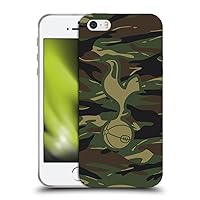 Head Case Designs Officially Licensed Tottenham Hotspur F.C. Woodland Camouflage Badge Soft Gel Case Compatible with Apple iPhone 5 / iPhone 5s / iPhone SE 2016