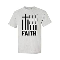 Christian Faith Flag Unisex Short Sleeve T-Shirt-Ash-X-Large