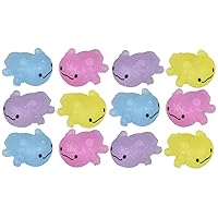 Set of 12 Axolotl Mochi Squishy Animals - Kawaii - Cute Individually Boxed Wrapped Toys - Sensory, Stress, Fidget Party Favor Toy (Set of 12 (1 Dozen))