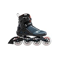 Rollerblade Macroblade 90 Men's Adult Fitness Inline Skate, Orion Blue/Spicy Orange, Performance Inline Skates